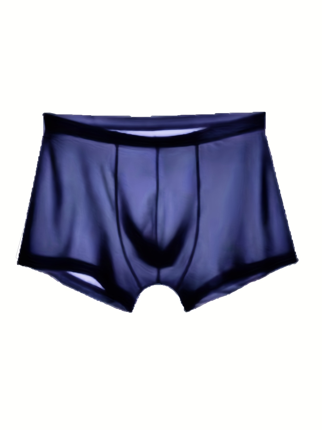 Men's Ice Silk Seamless Boxer Underwear Comfort Breathable Transparent  Panties