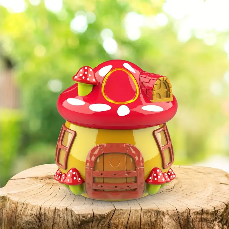 Mushroom House Jar Molds Epoxy Resin Casting Silicone Mold With