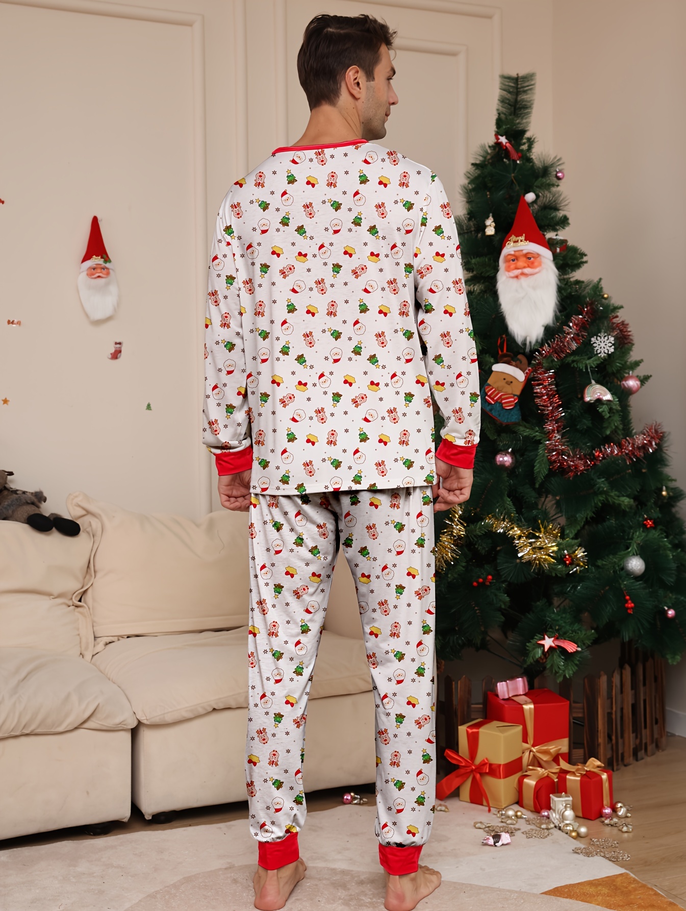 Mens best sale santa pyjamas