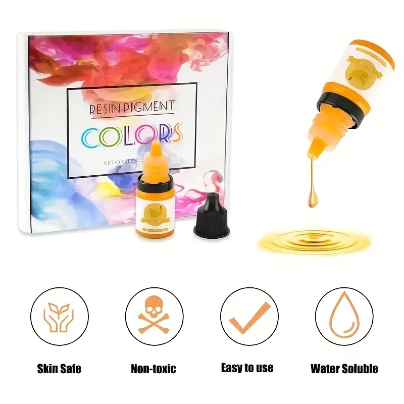 24 Color Translucent Concentrated Resin Colorant Non - Temu