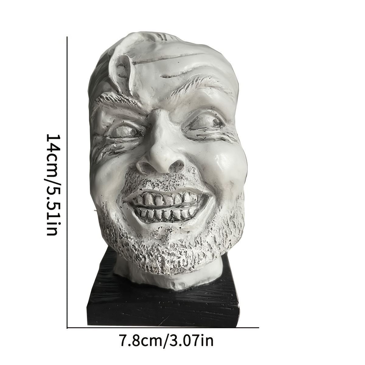 1pc table scary bookends ornaments horror head resin crafts ornaments horror decor creative decor office desktop computer decor scene decor desktop decor succulent ornaments