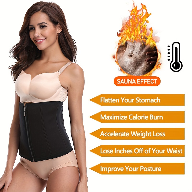 Waist Trainer Sauna Effect Corset Belt For Tummy Control & Weight