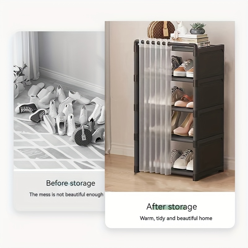 Simple Shoe Rack Stackable Shelves Organizer Sturdy Stand Metal Freestanding  Shoe Rack For Entry Doorways And Bedroom Wardrobes - AliExpress