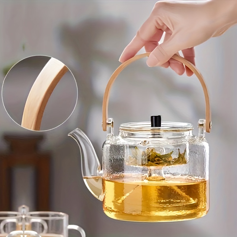 Théière En Verre Avec Infuseur, Bouilloire À Thé Sans Danger Pour