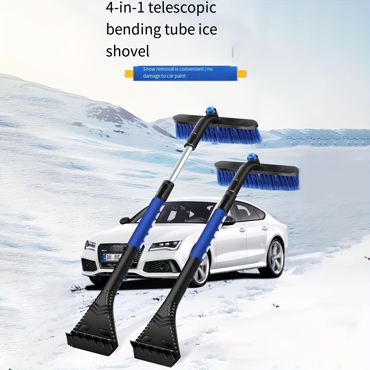 Car Snow Shovel, Car De-icing Shovel Snow Shovel Car Telescopic