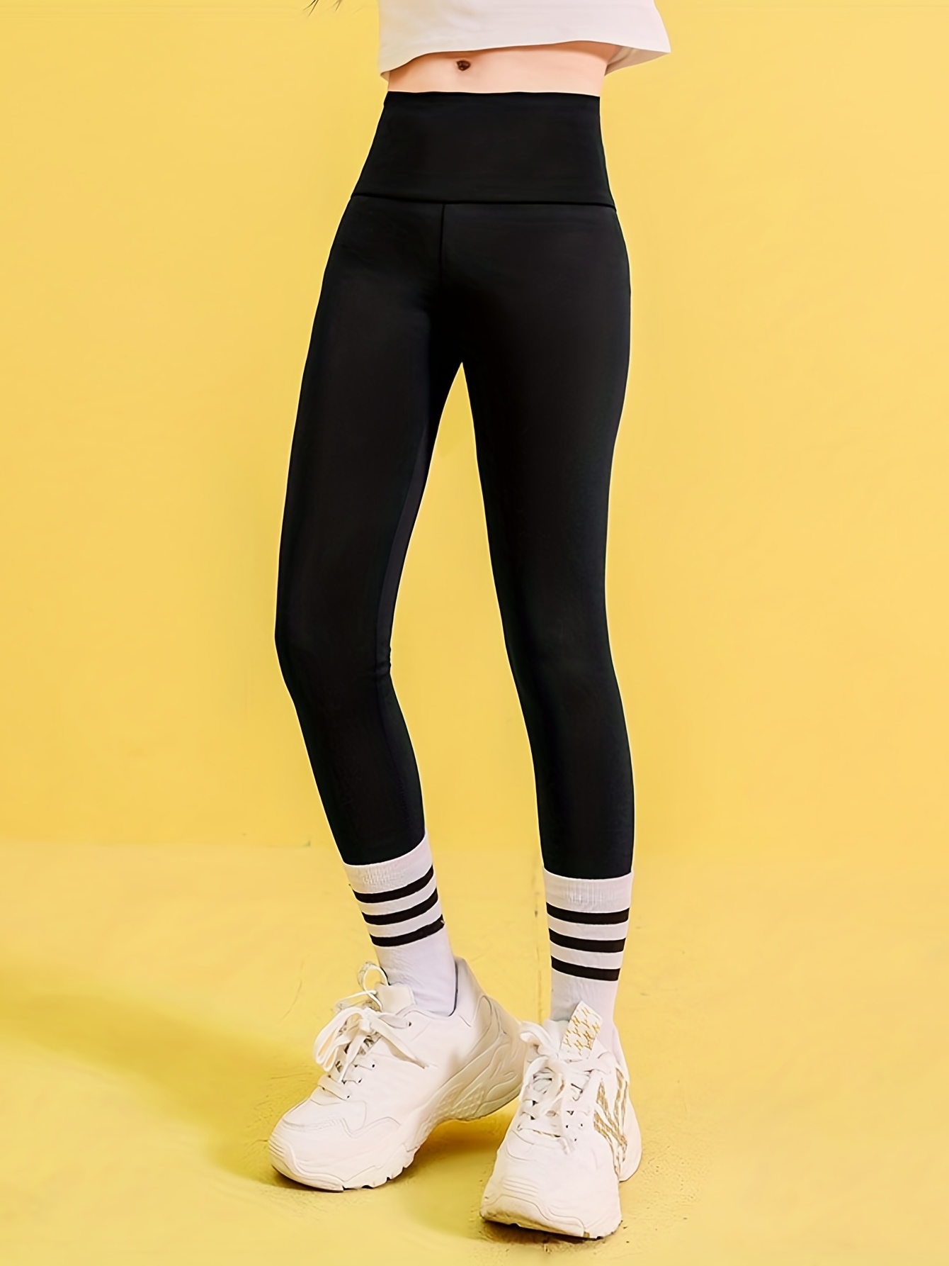 Girls Soft Stretch Athletic Leggings Slim Fit Sports Yoga - Temu