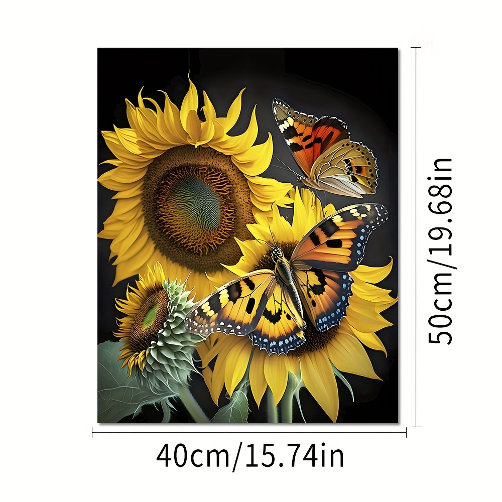Paint By Numbers For Adults Sunflower Diy Digital Oil - Temu