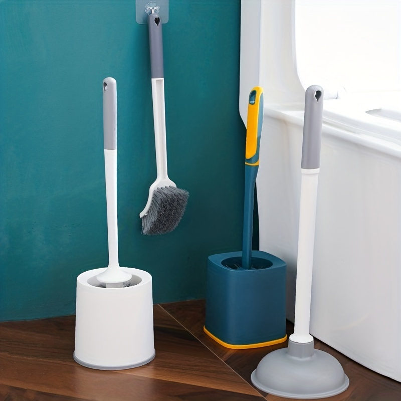 Toilet Brush With Long Handle For Bathroom Cleaning With Soft Bristles