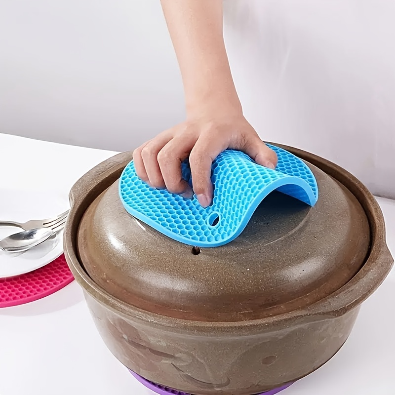 Silicone Trivet Mats Dish Drying Mat Hot Pot Holder For Pots - Temu