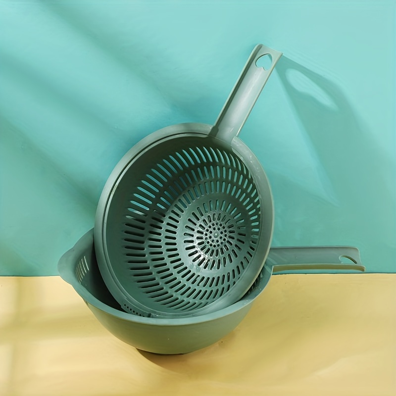 Double Layer Drain Basket With Handle for Vegetable Washing
