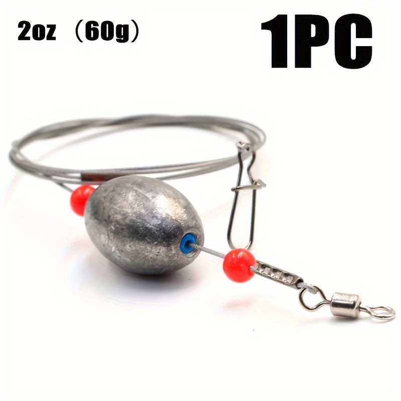 2 PCS DRUM Bottom Fishing Rig Red Fish Carolina Rig 2oz. Catfish 7