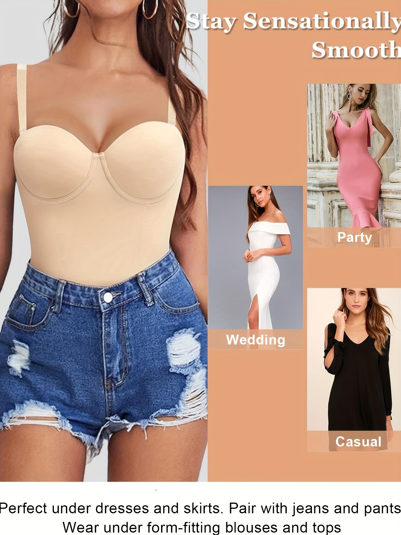 Shapewear Camisoles With Built in Bra Tummy Control