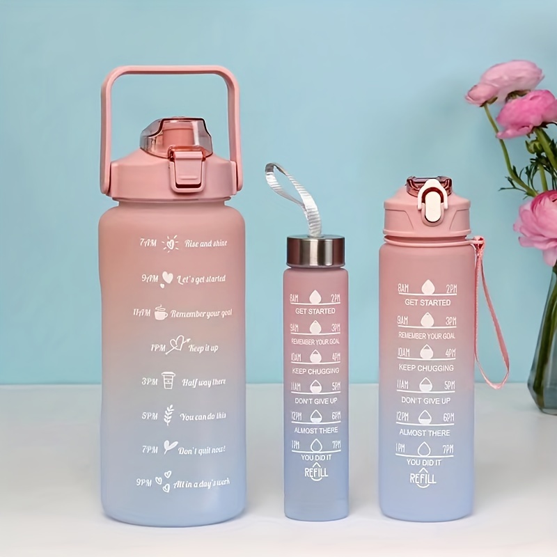 Gradient Sports Water Bottle Set With Straw