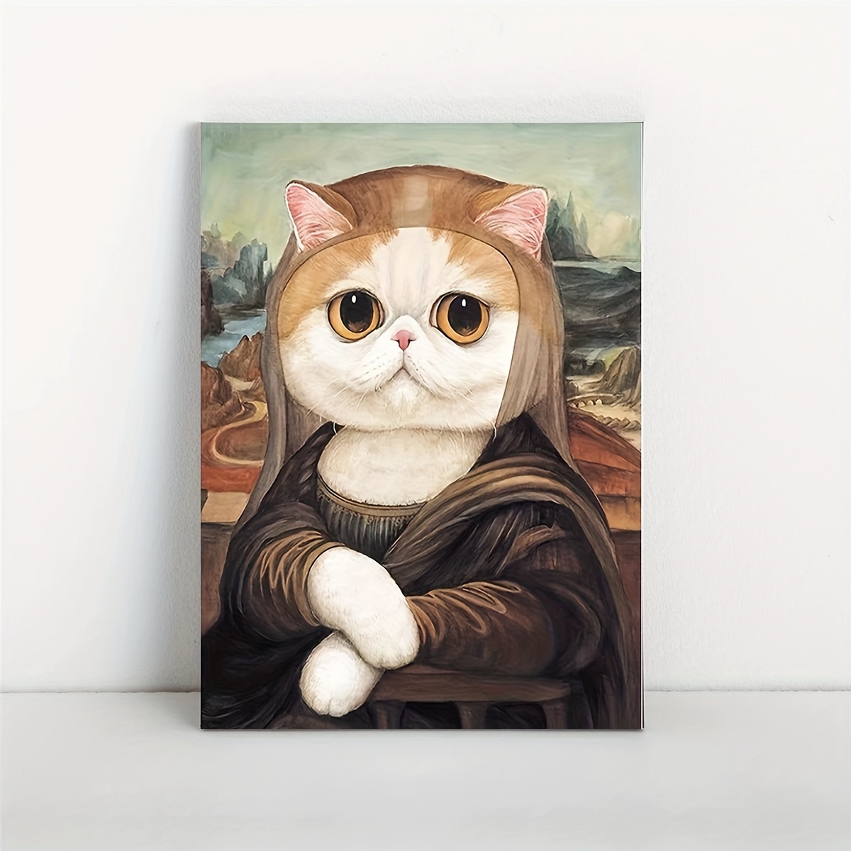 1pc 怖い動物の猫のアート壁画 動物のキャンバスプリントポスター