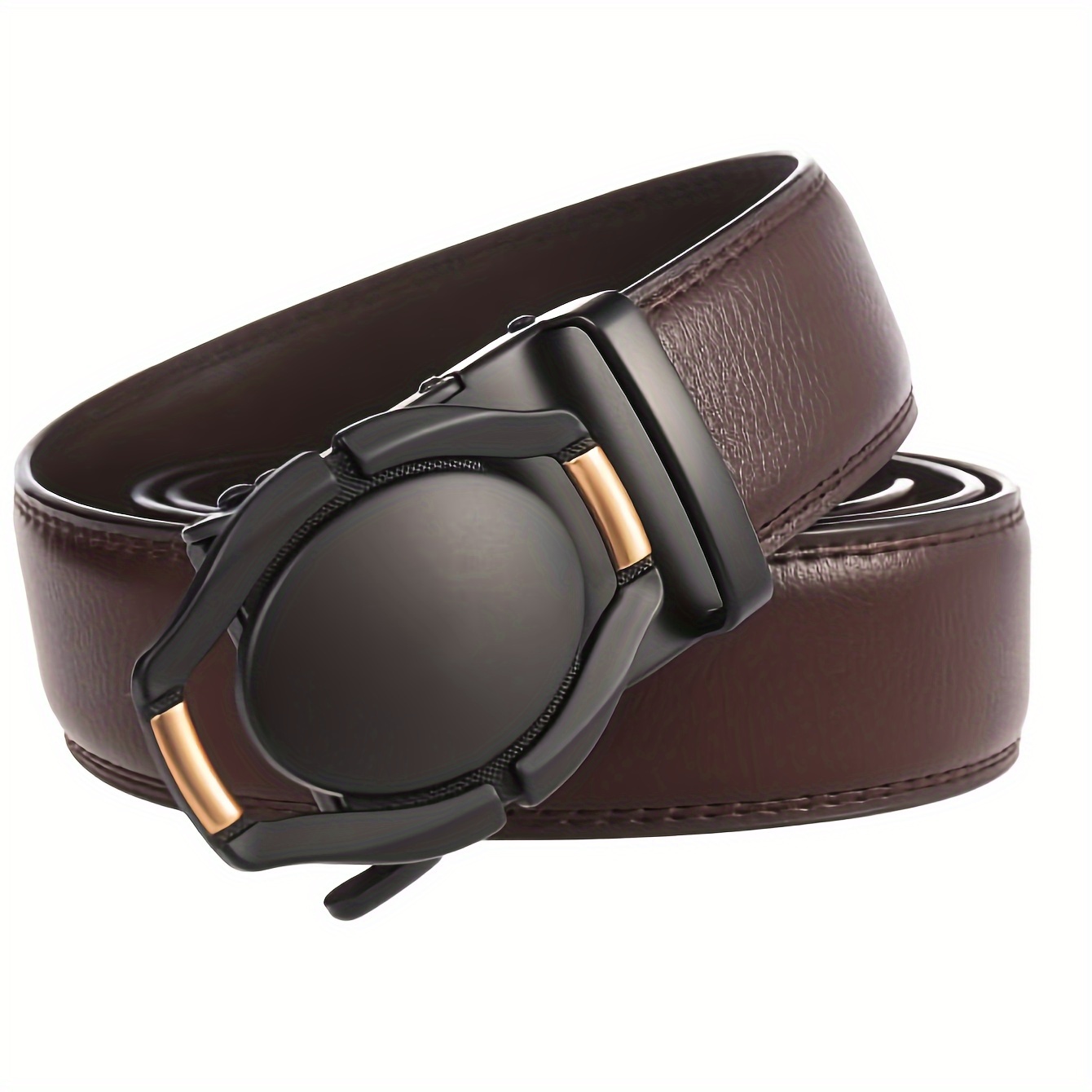 Fashion Casual Belt Men's Belts Automatic Buckle Men's Business Belt Temu