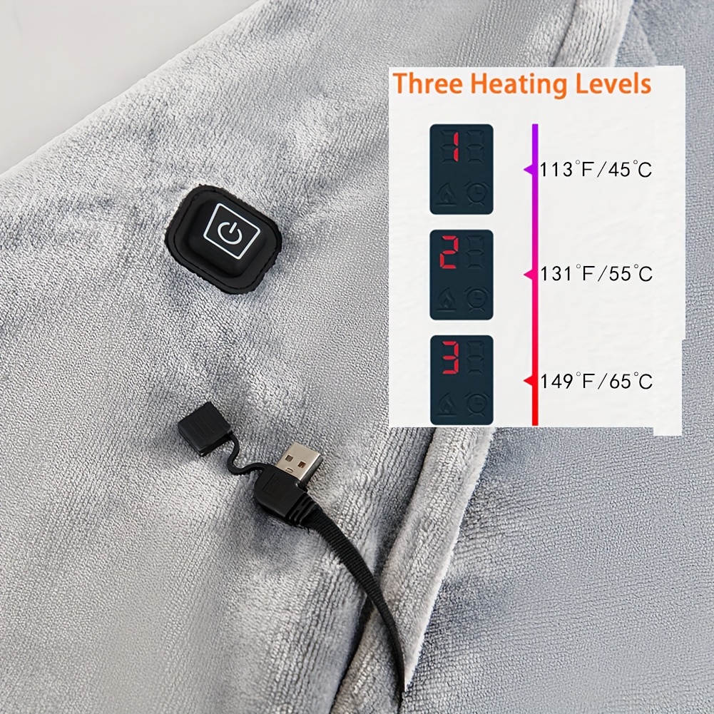 Low Voltage Wearable Electric Blanket Heated Shawl Cordless - Temu