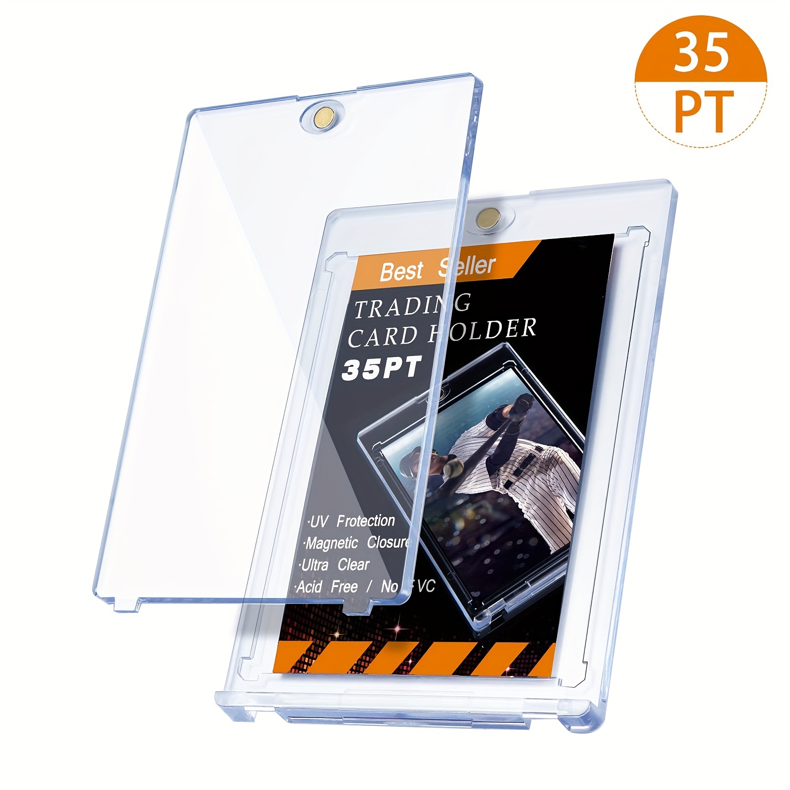 Magnetic Trading Card Holder - 35 Point with Sleeve