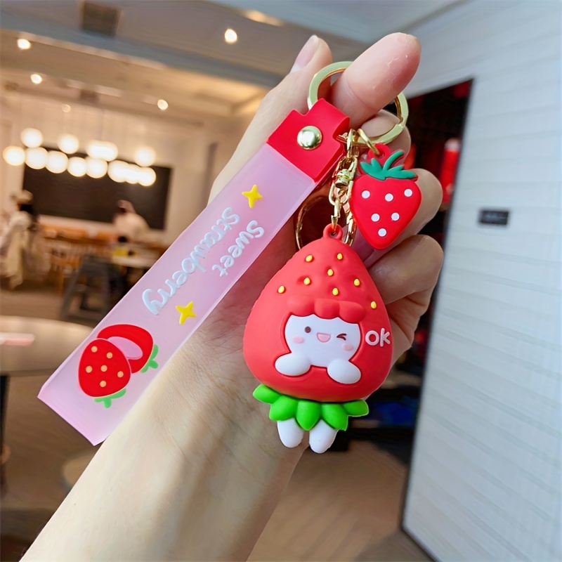 1pc Cute Pvc Doll Keychain For Car Keys, Backpack Or As A Gift For Couples