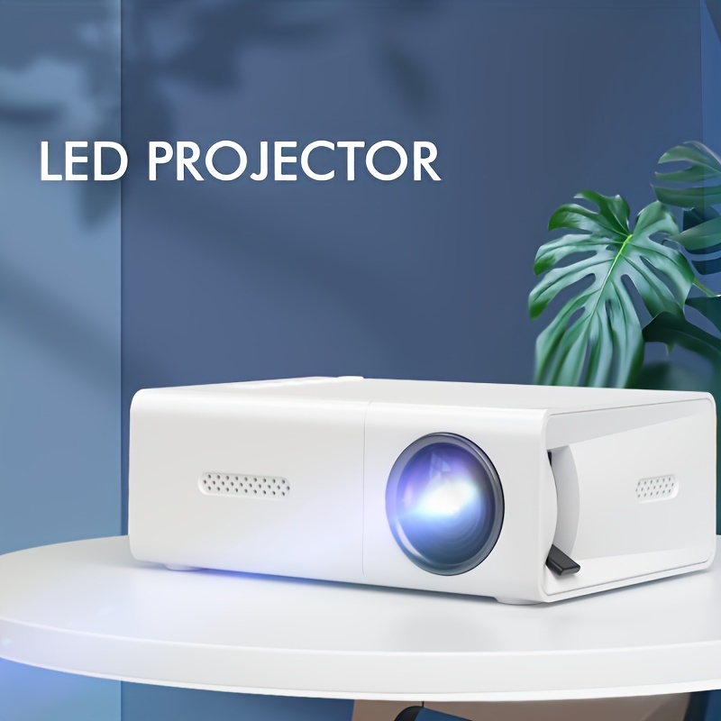 Mini proyector, proyector portátil PVO para dibujos animados, regalo para  niños, proyector de cine al aire libre, proyector de video LED Pico para