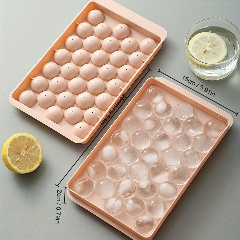 Frozen Whiskey Ball Ice Cube Ice Mold Box Round Ball Storage - Temu