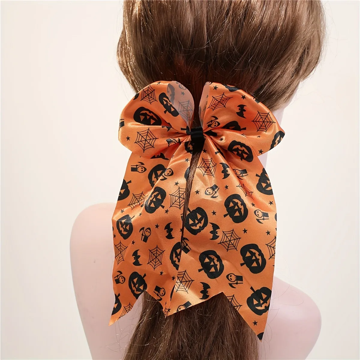 Halloween Hair Scarves Tie Pumpkin Skull Pattern Hair Ring Ponytail Holder  Hair Rope Women Girls Hair Accessories - Temu Bulgaria