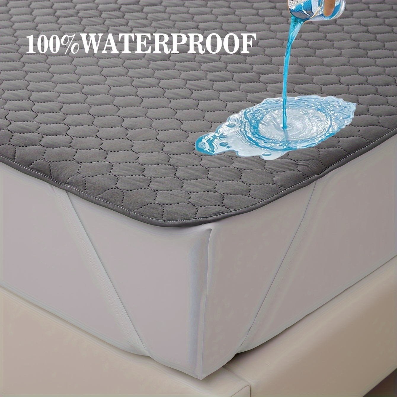 Safest 100% Waterproof Mattress Protector for All Season - Temu