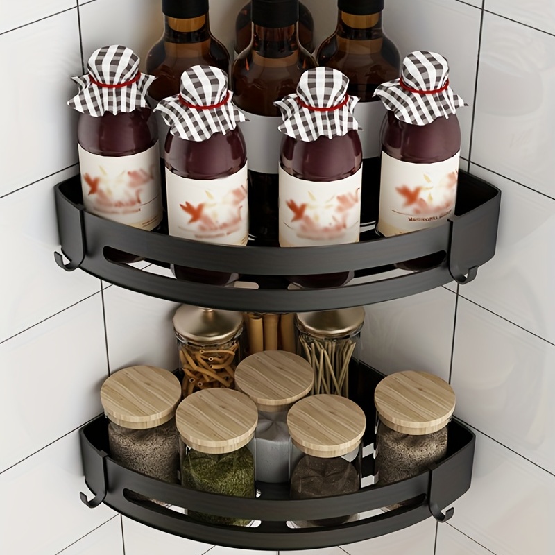 Spice Rack Wall Mount Triangle/square Hanging Spice - Temu