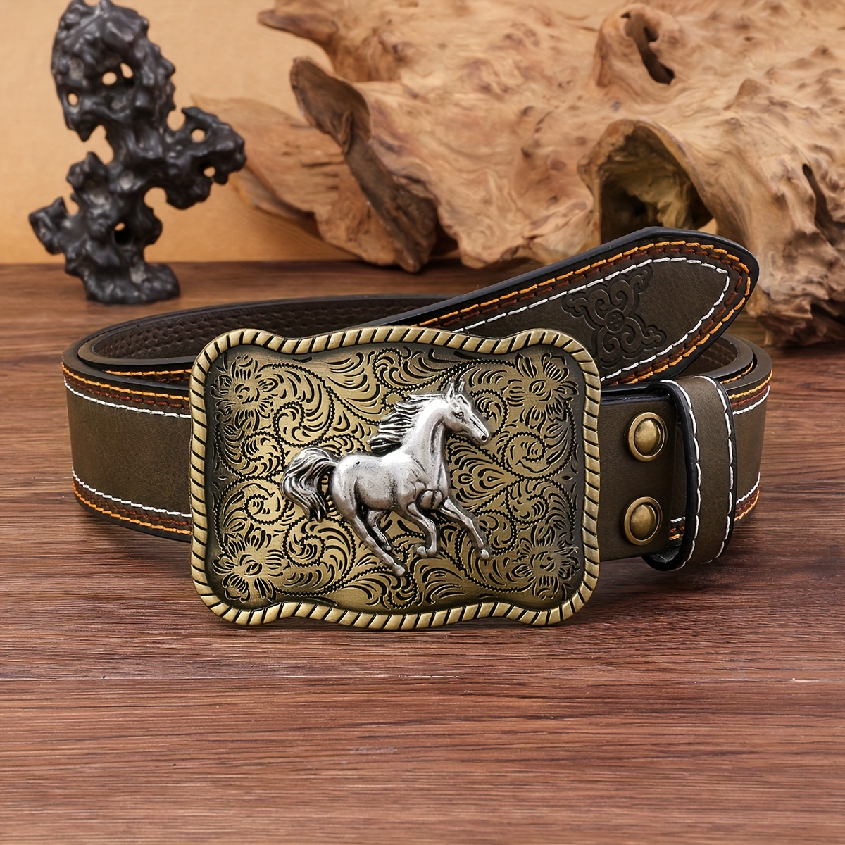 Top Cow genuine leather belts for men luxury designer high quality fashion  vintage Pure Steel Pin Buckle cowboy Jeans male belt