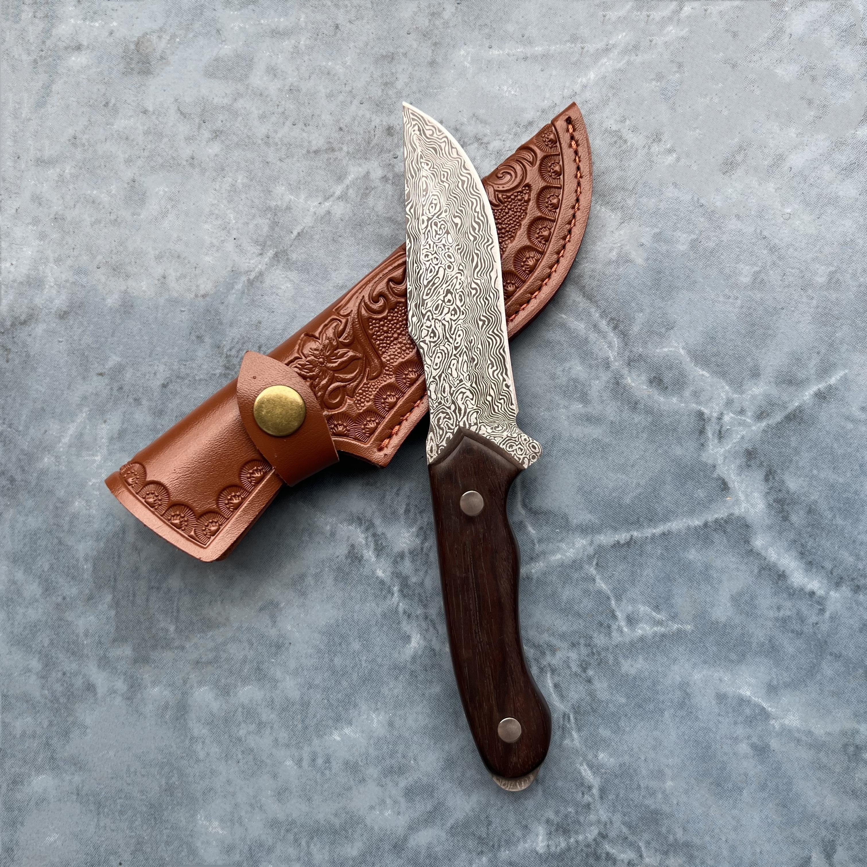 Cuchillo militar de hoja fija, cuchillo recto táctico de