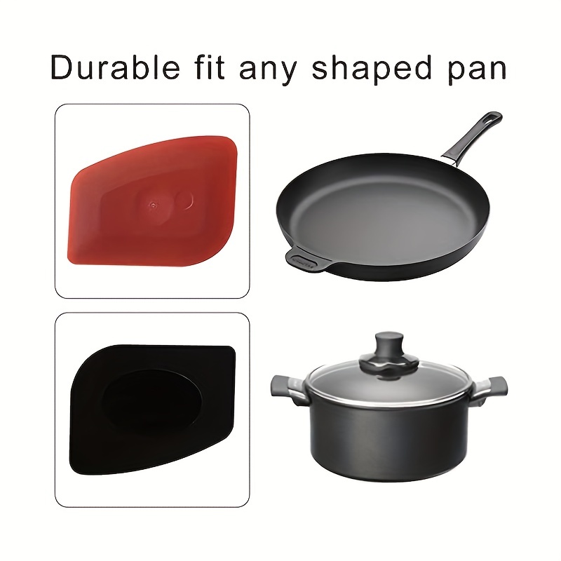 2pcs Grill Pan Scrapers Cast Iron Skillets Frying Pan Cleaners Cookware  Grill Pan Cleaner Scraper Oil