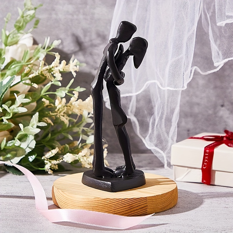1pc Romatic Lovers Statue Wedding Gifts Home Decor Dancing Couple Sculpture  Love Decoration Crafts Figurines Lovers Ornaments Statue Valentine's Day G