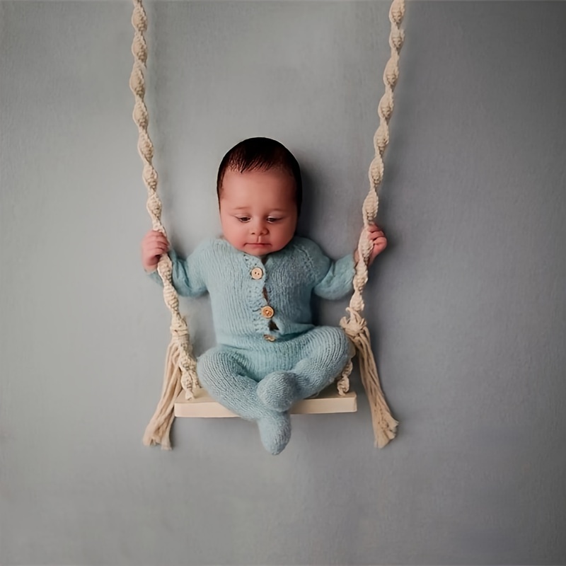 Newborn Photography Props Wooden Swing Board Baby Children - Temu