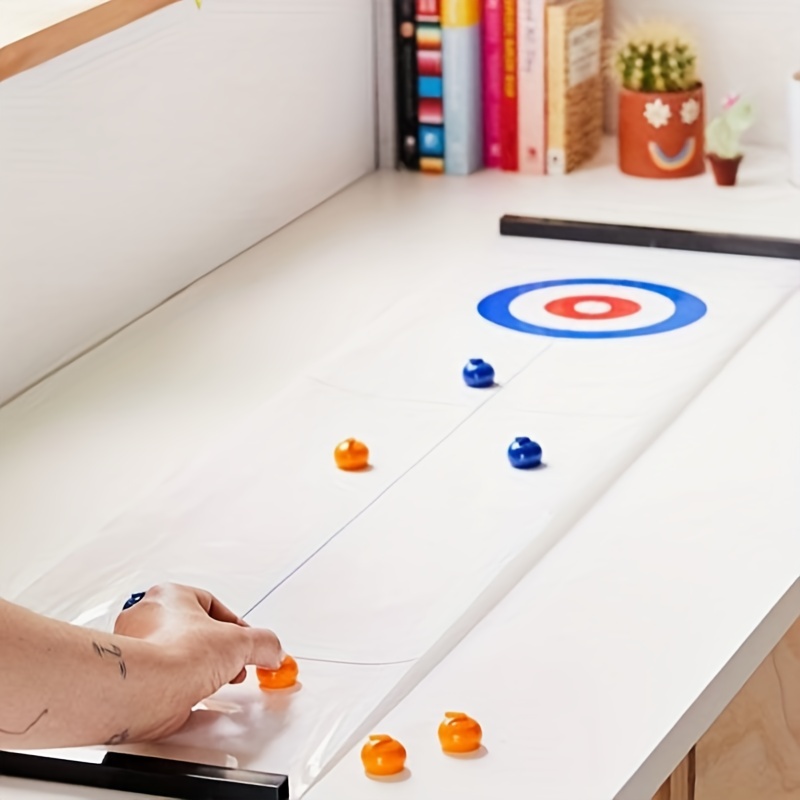 Tabletop Curling Game And Family Fun Board Games For Kids - Temu