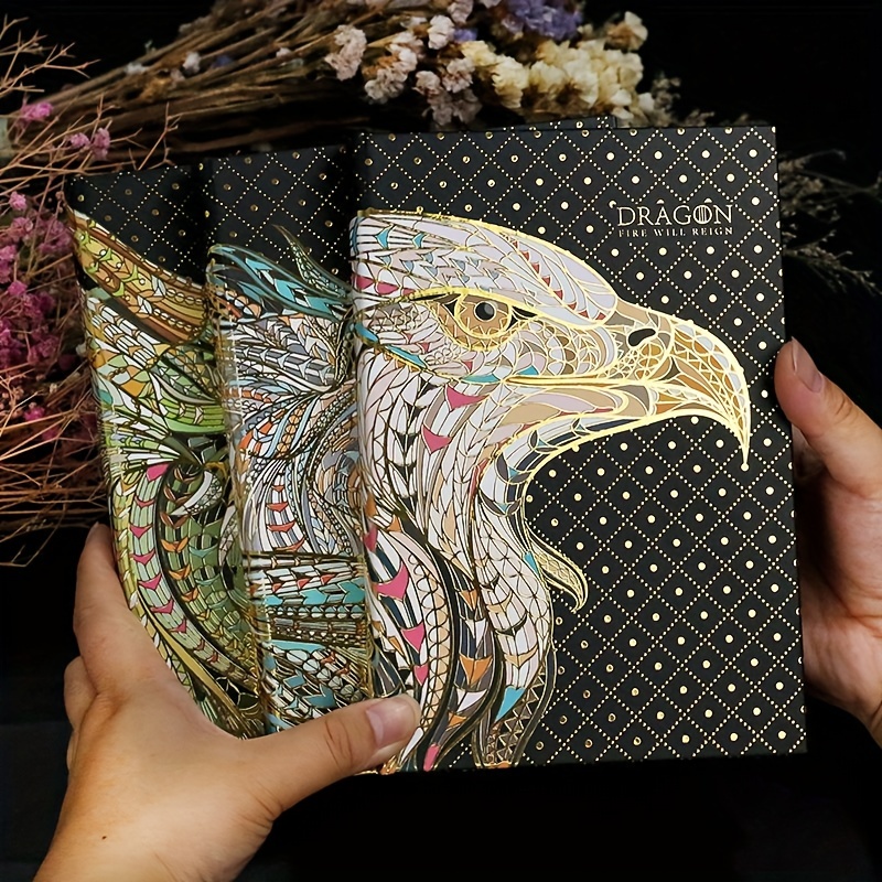 3d Embossed Peacock Journal Writing Notebook With Pen Set - Temu