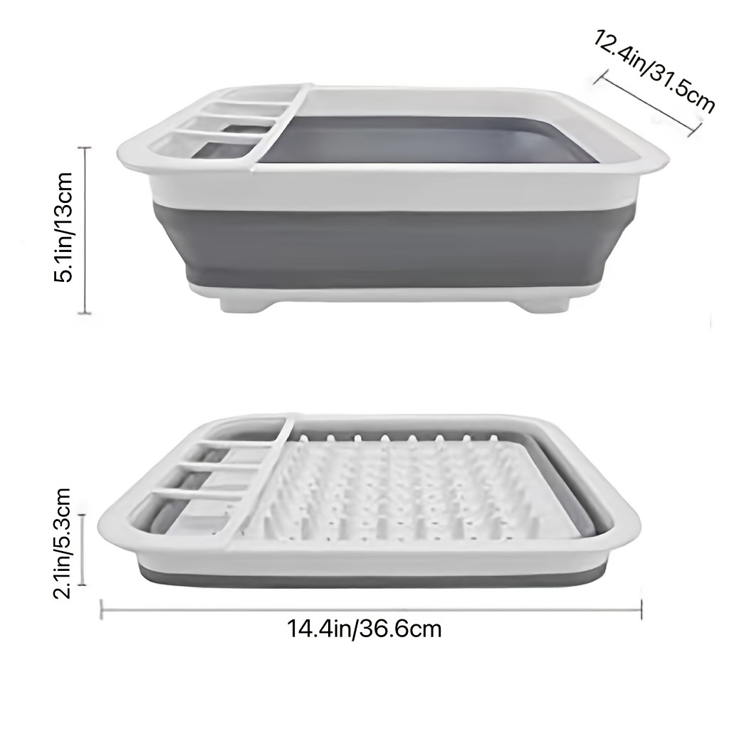  Premium Cutlery Dish Drainer Rack with Lid Cover