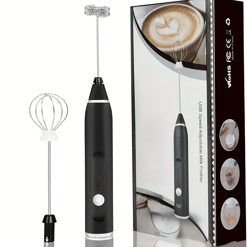 Rechargeable Electric Egg Beater And Milk Frother - 3-speed