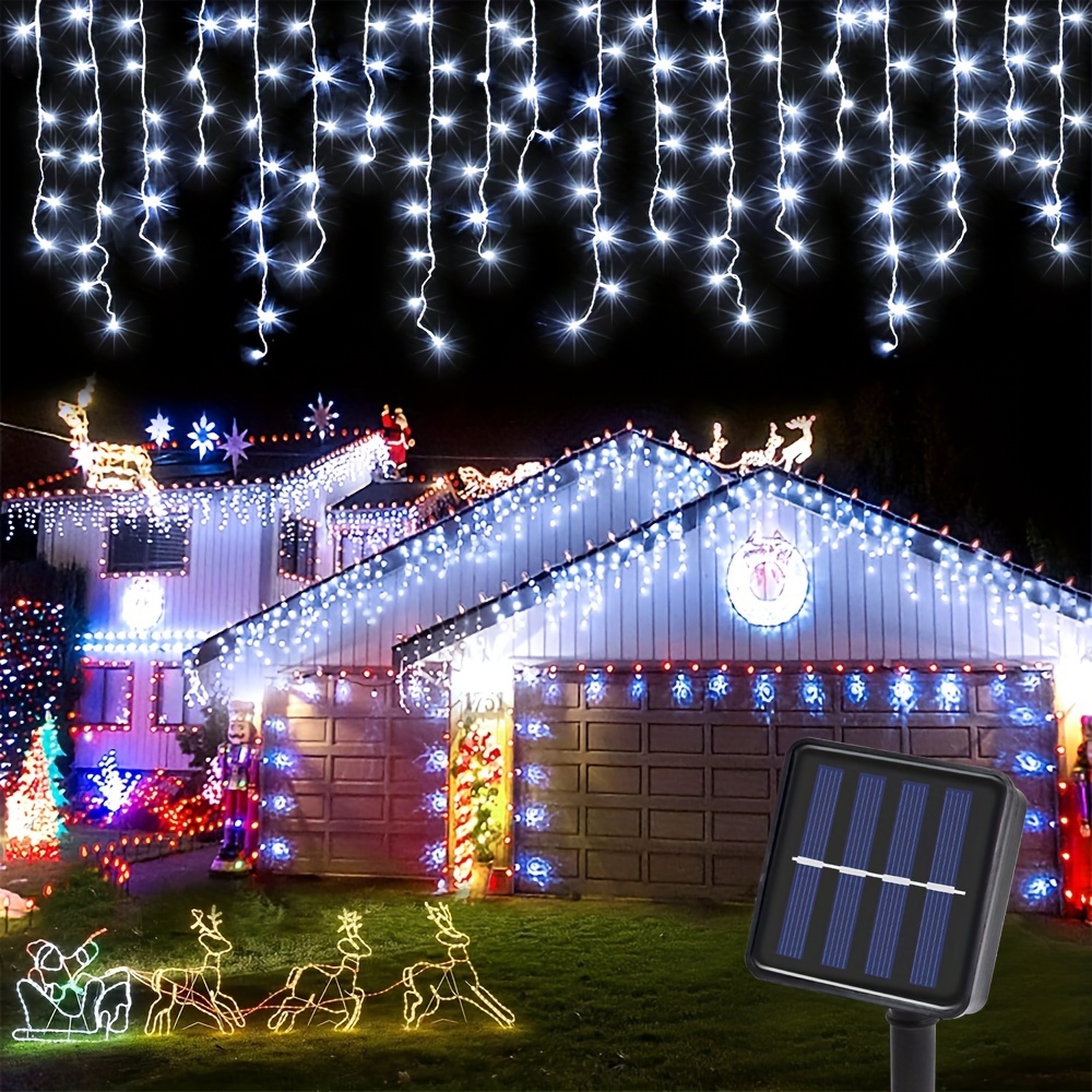 Guirlande de Noël à LED avec guirlande de Noël murale lumineuse pour cour