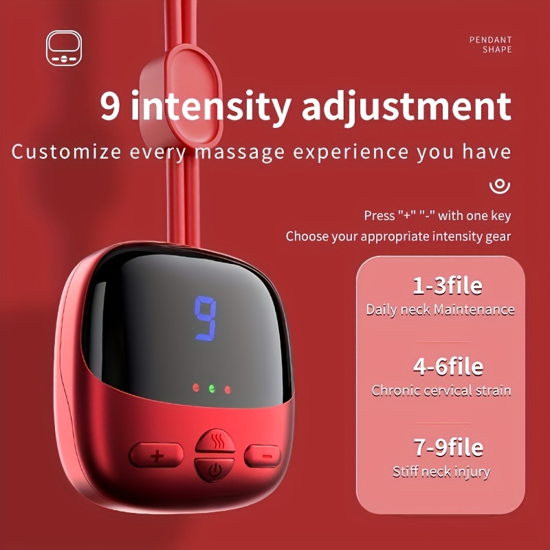 Neck Massager With Heat-congshin Intelligent Portable Neck Massager For  Pain Relieffor Office Home Outdoor Use - Temu