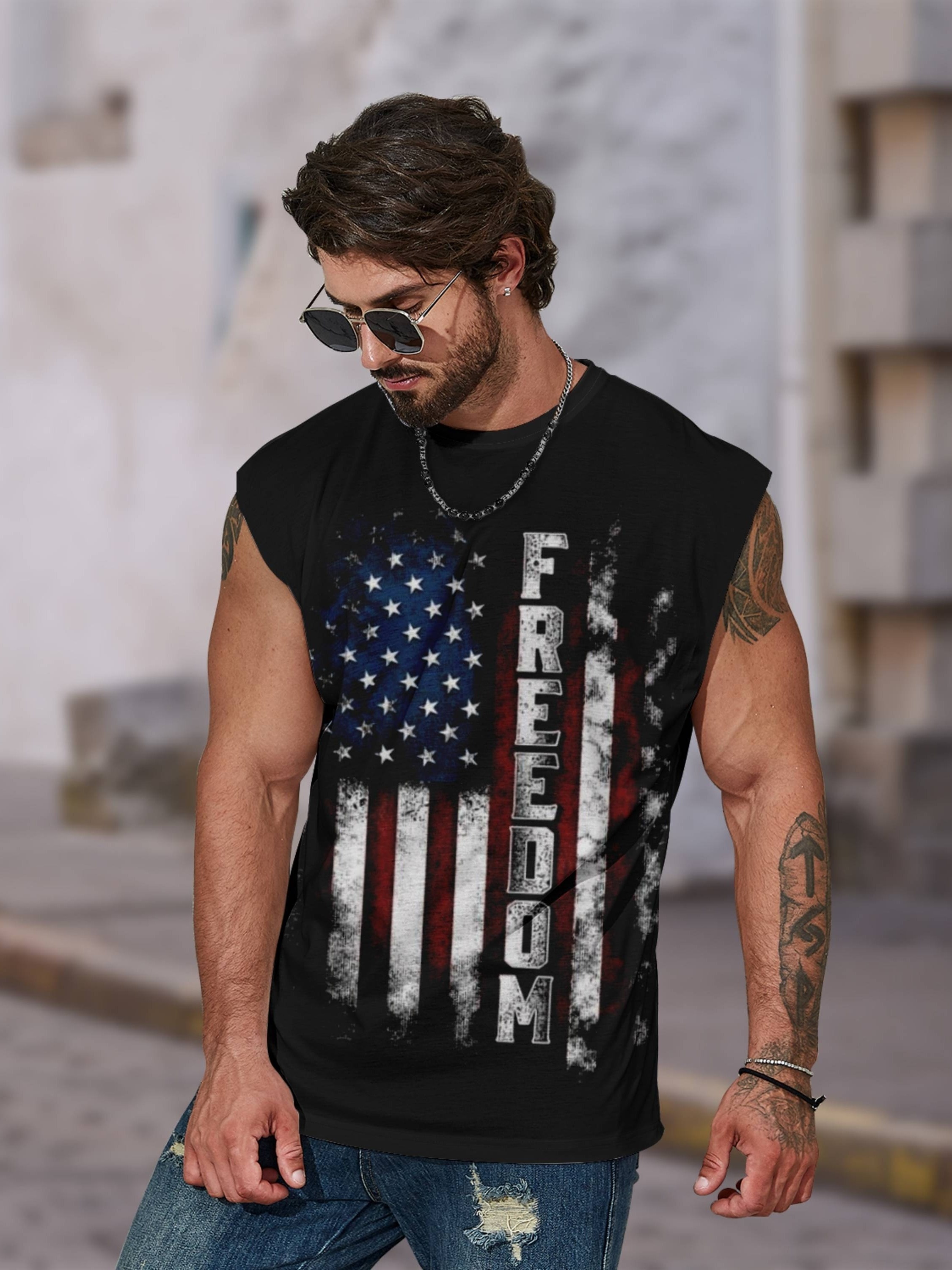 Plus Size Men's Jesus Cross And American Flag Colorful 3d T Shirt Summer  Casual Tops Independence Day Tee Shirts - Temu