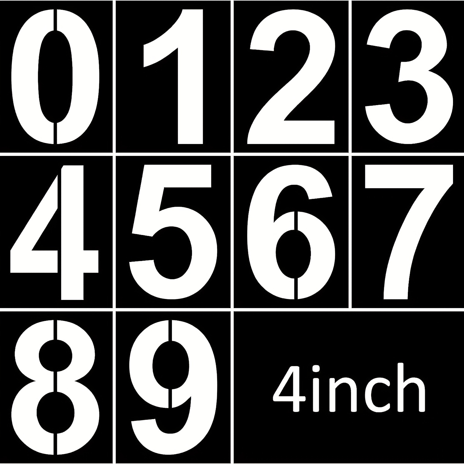 Numbers Stencils Kit For Address Painting All Numbers 0 9 ( - Temu