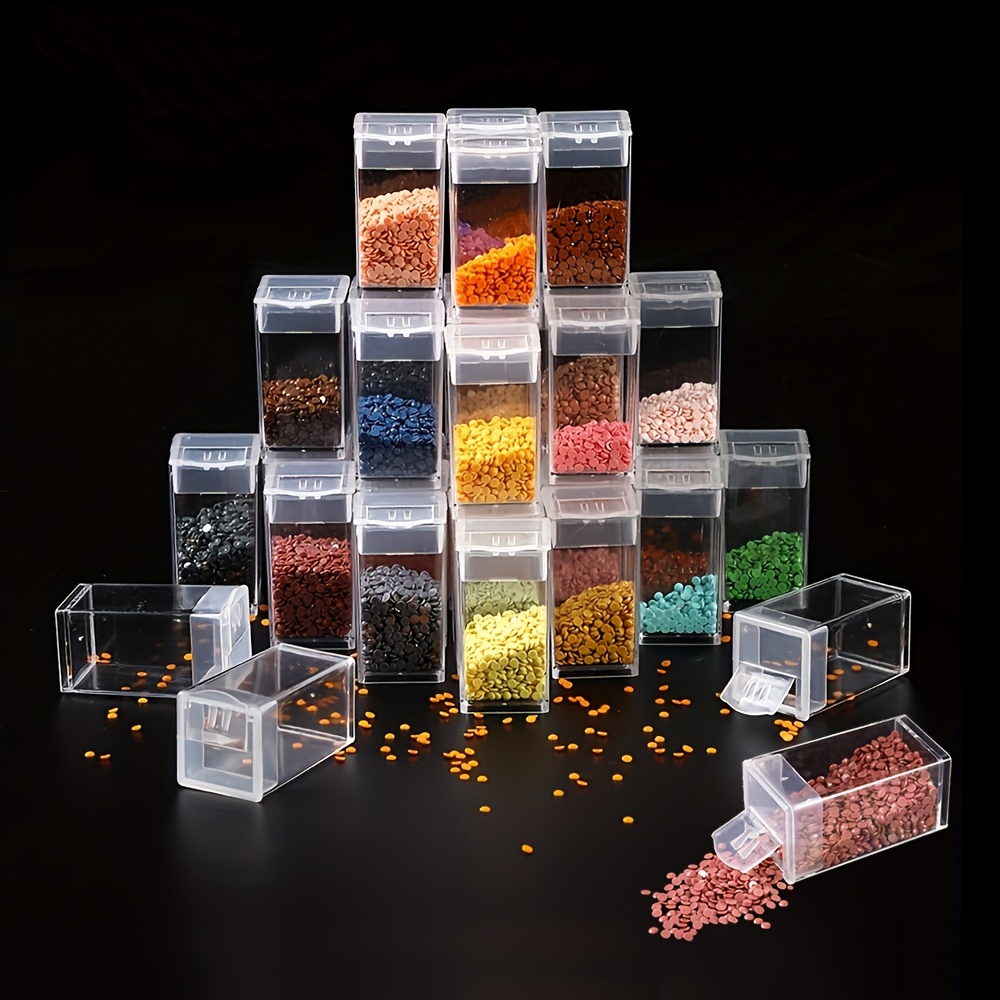 New Plastic Diamond Painting Accessories 64pcs Bottles Container Storage  Box Diamant Painting Holder Daimond painting Box