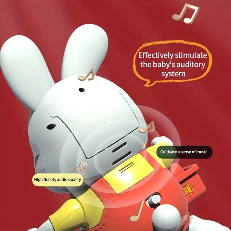 childrens music dancing toy electric rabbit toy with light for boys and girls birthday gift christmas halloween thanksgiving gift details 5
