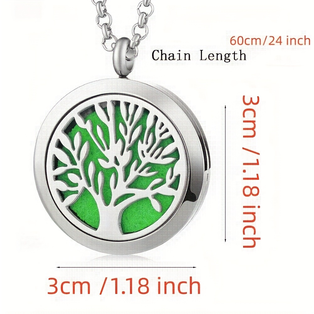 Aroma Diffuser Necklace with Stainless Steel Locket