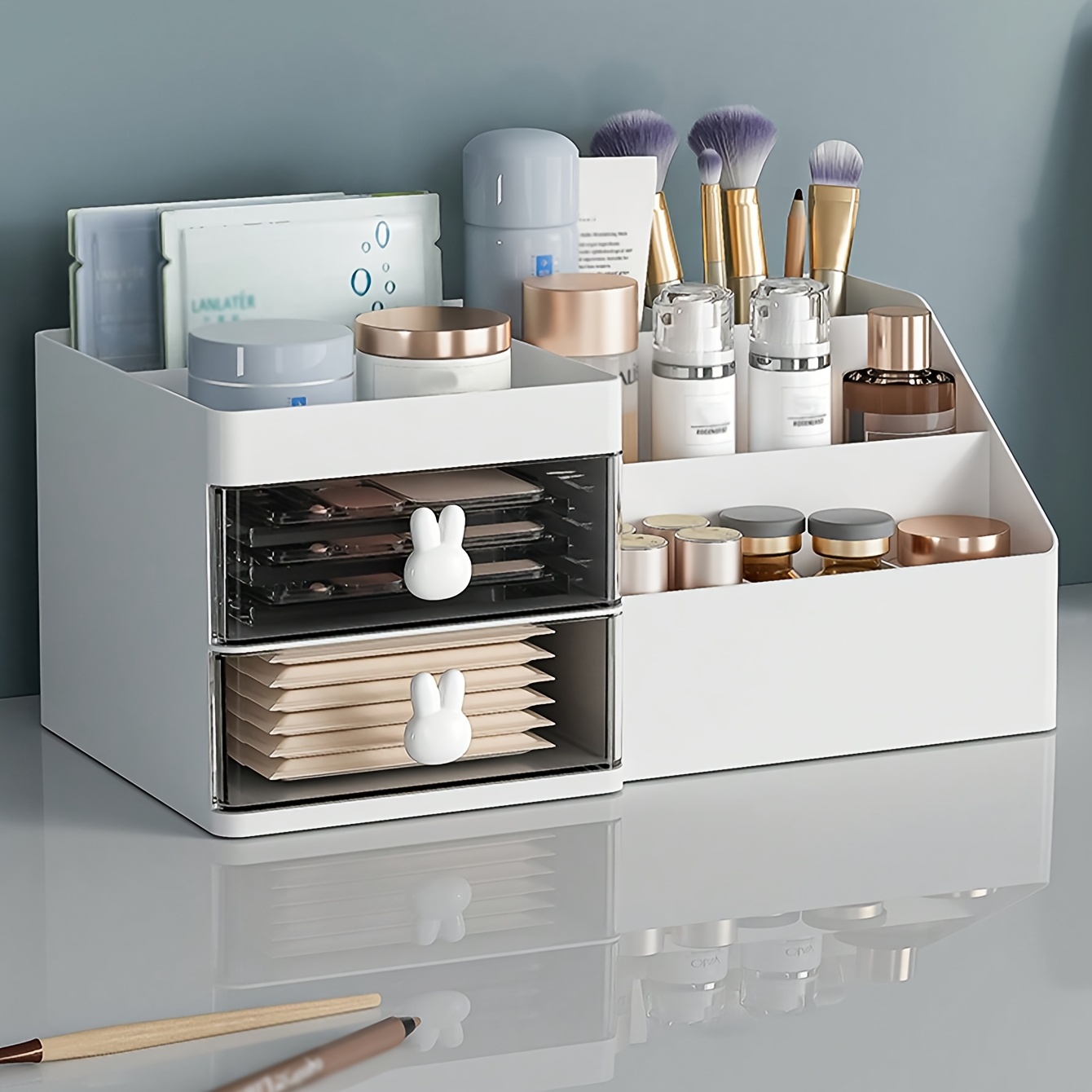 4-Level Vanity Desk Organizer  Stackable Compact Multicolor Storage D –  Primo Supply l Curated Problem Solving Products