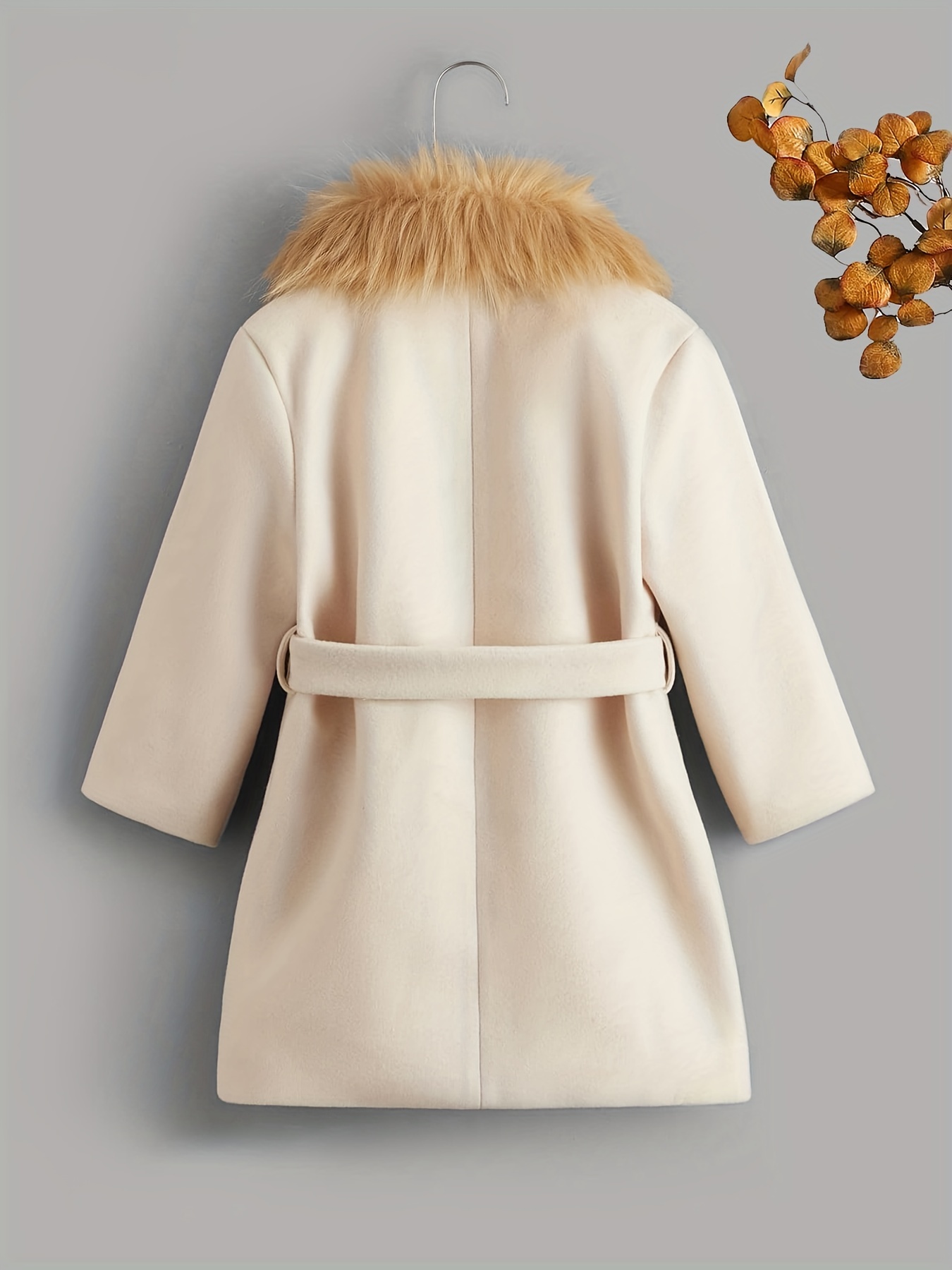 Manteau hiver long pour homme avec fourrure col 60% laine