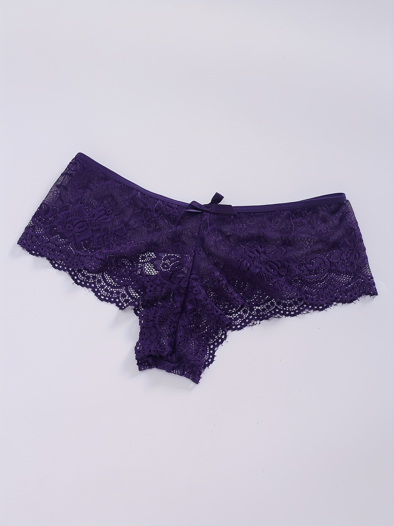 Women's Floral Lace Frilly Panties Briefs Underwear Sexy Lingerie