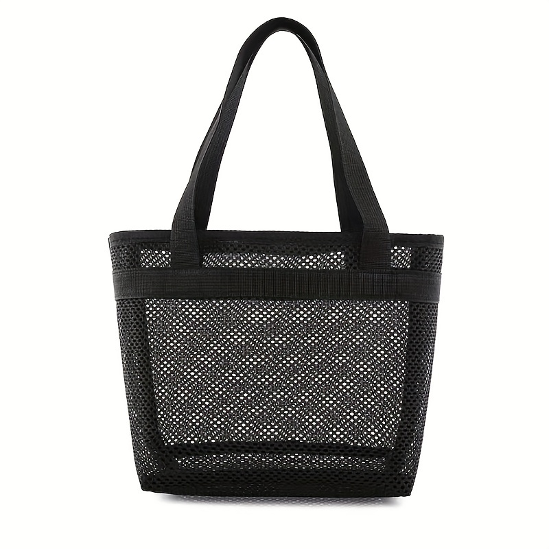 Portable Mesh Toiletry Bag Transparent Mesh Cosmetics Bag
