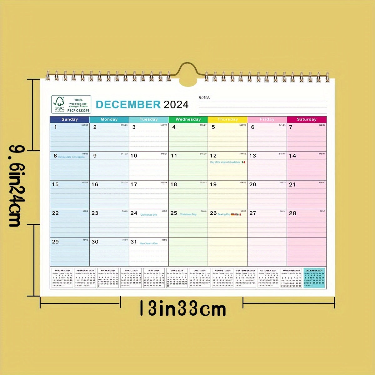 Offerta! Agenda settimanale 12 mesi - con spirale - 19x26 cm