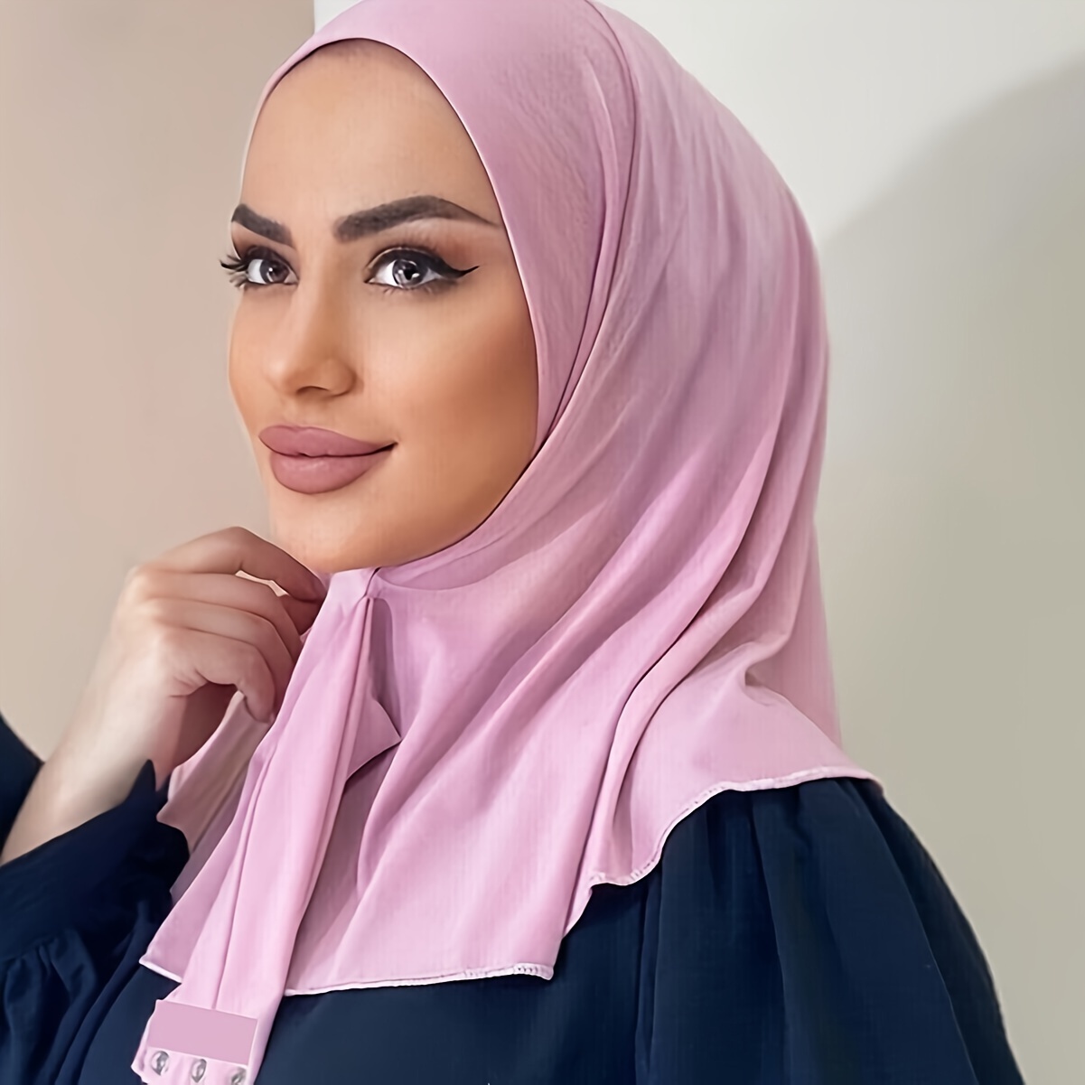 Solid Color Hijab Baseball Casual Sunscreen Head Wraps - Temu