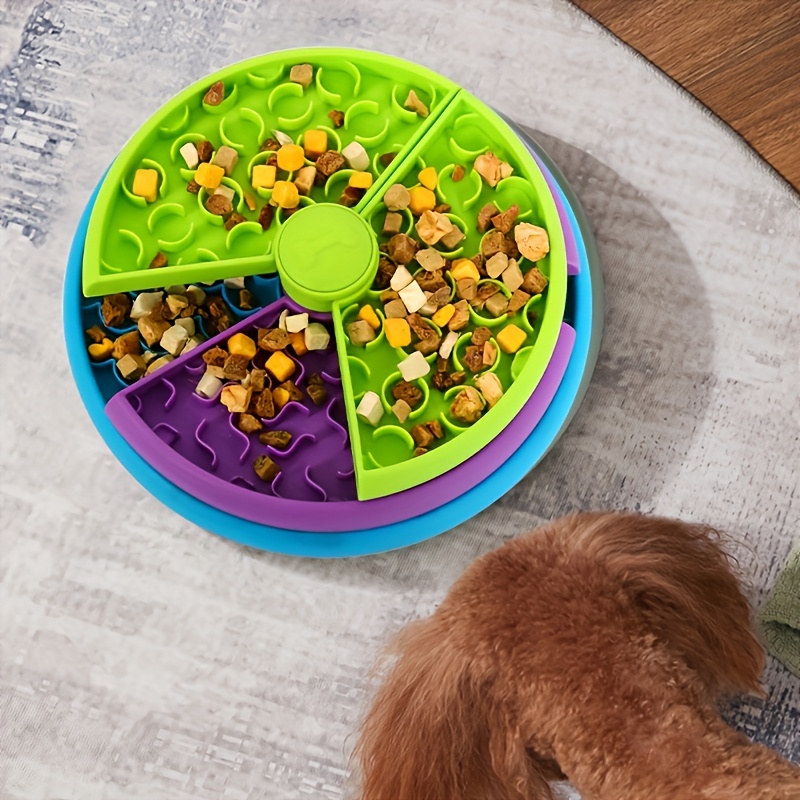 Rotating clearance dog feeder